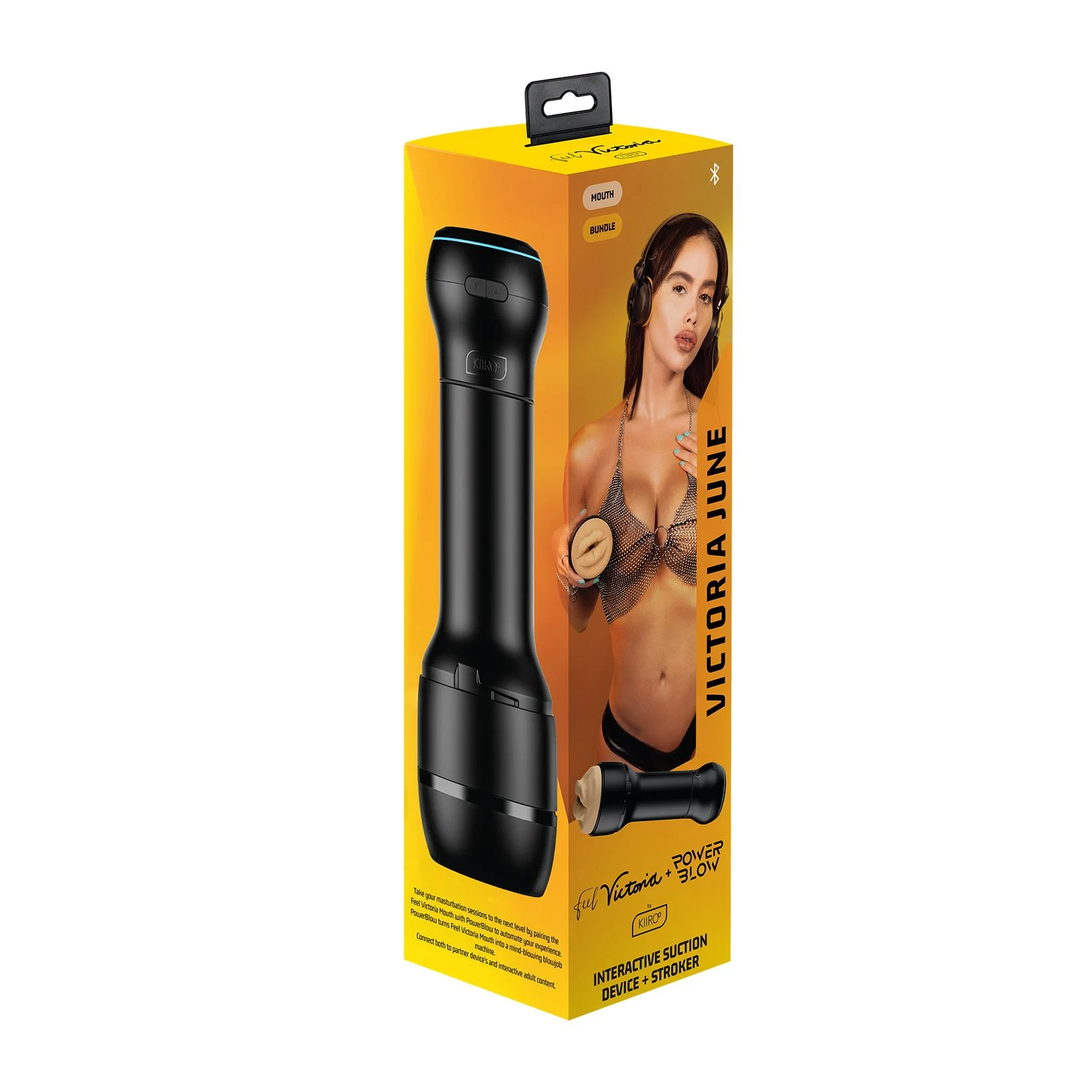 Kiiroo - PowerBlow & Feel Victoria June Mondmasturbator Combo - Zwart Kiiroo - PowerBlow & Feel Victoria June Mondmasturbator Combo - Zwart