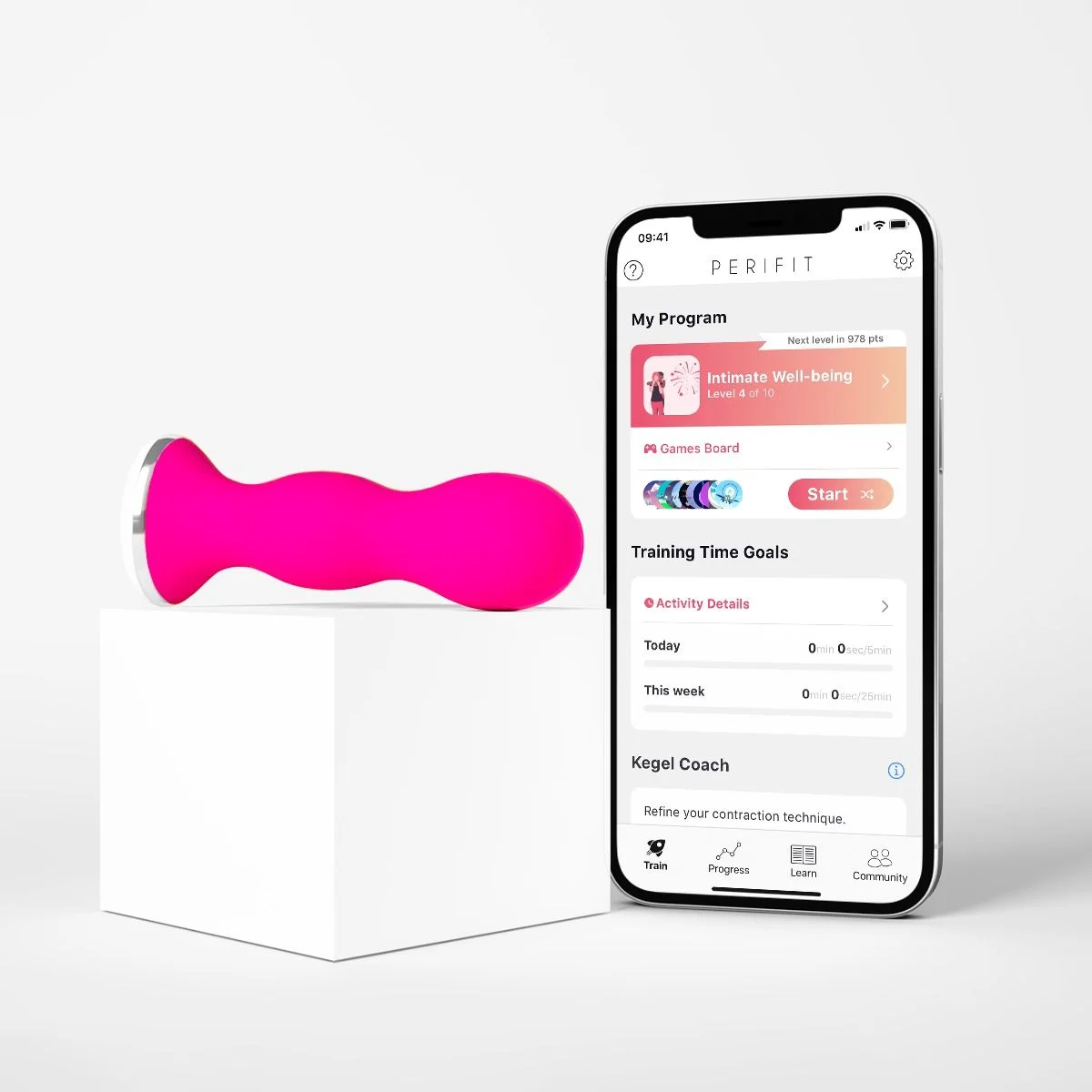 Perifit Care Bekkenbodem Trainer App Controlled - Roze Perifit Care Bekkenbodem Trainer App Controlled - Roze