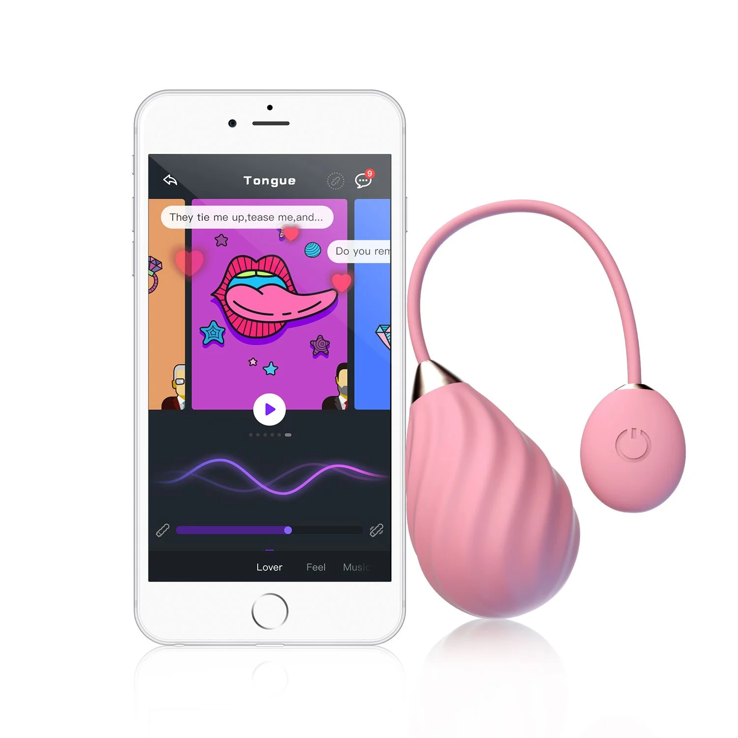 Magic Sundae App Controlled Vibratie Eitje - Roze Magic Sundae App Controlled Vibratie Eitje - Roze