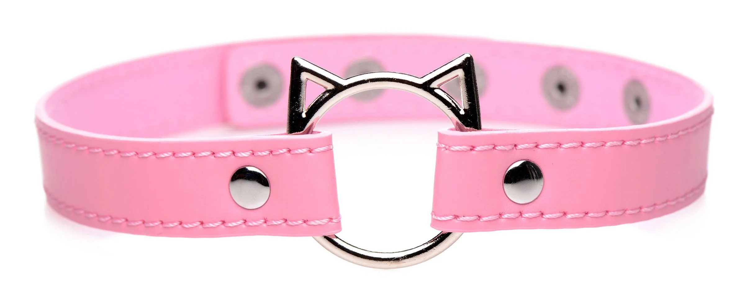 Kinky Kitty Ring Slim Choker - Roze Kinky Kitty Ring Slim Choker - Roze