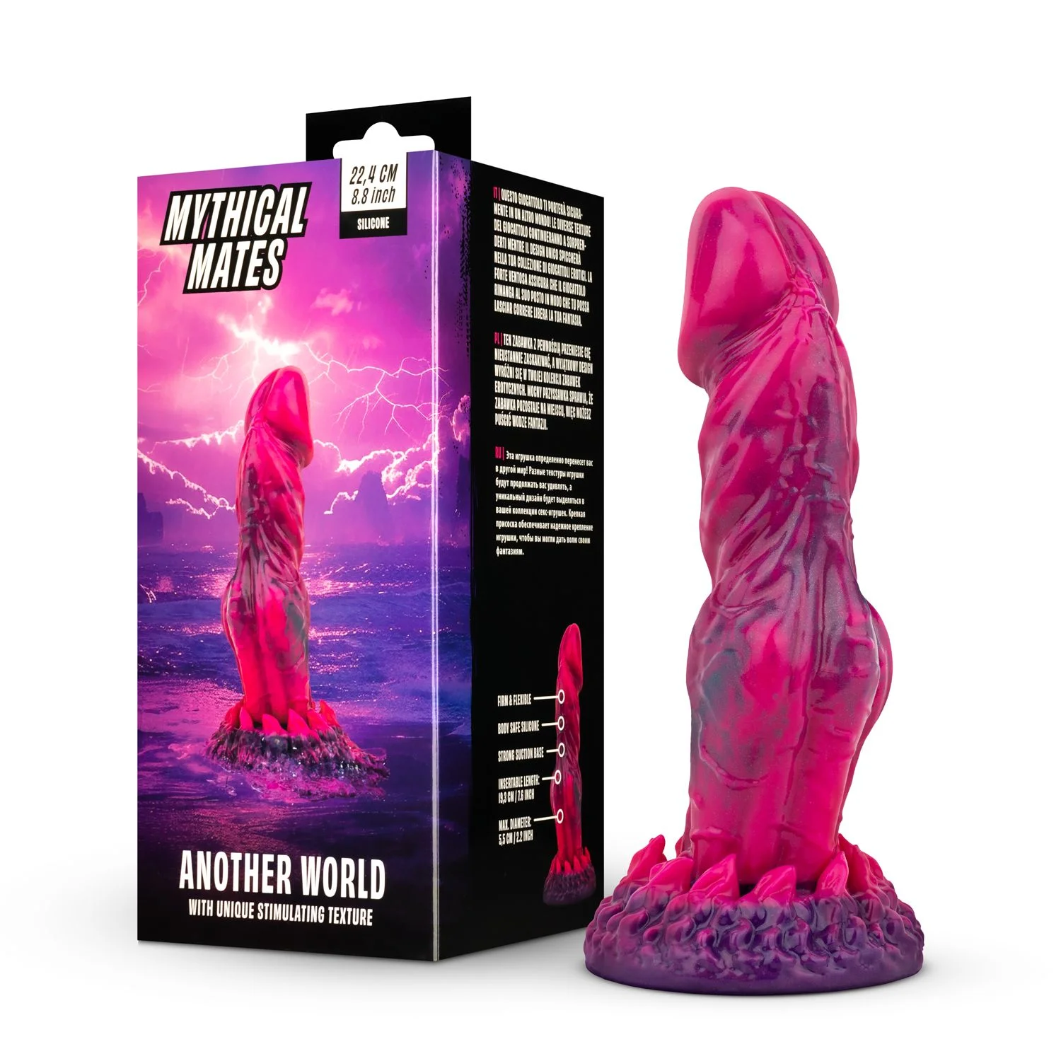 Mythical Mates - Another World Dildo Roze & Paars Mythical Mates - Another World Dildo Roze & Paars