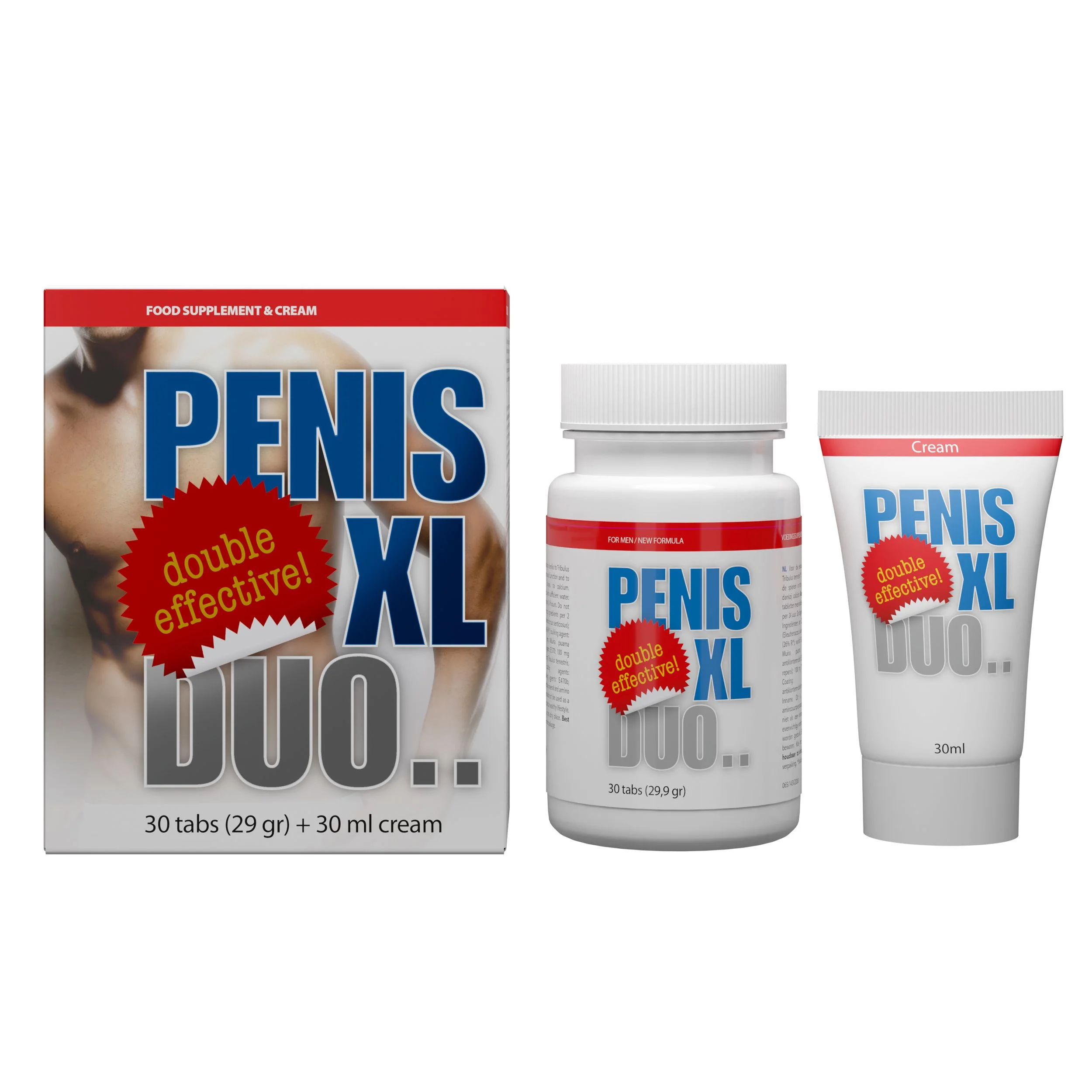 Penis XL Duo Combinatie Crème En Pillen Penis XL Duo Combinatie Crème En Pillen