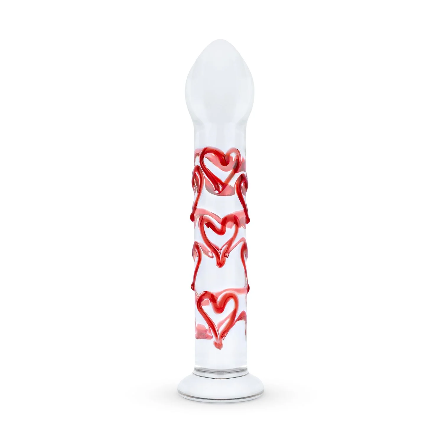 Gildo - Glazen G-spot/Prostaat Dildo Met Hartjes No.30 Gildo - Glazen G-spot/Prostaat Dildo Met Hartjes No.30