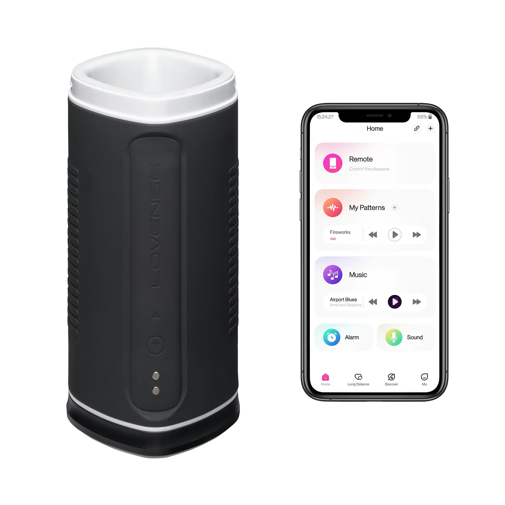 Lovense -  Automatische Masturbator Met App - Zwart