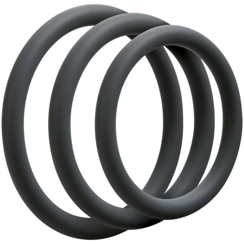 Doc Johnson - OptiMALE 3 C-Ring Set Dun - Grijs