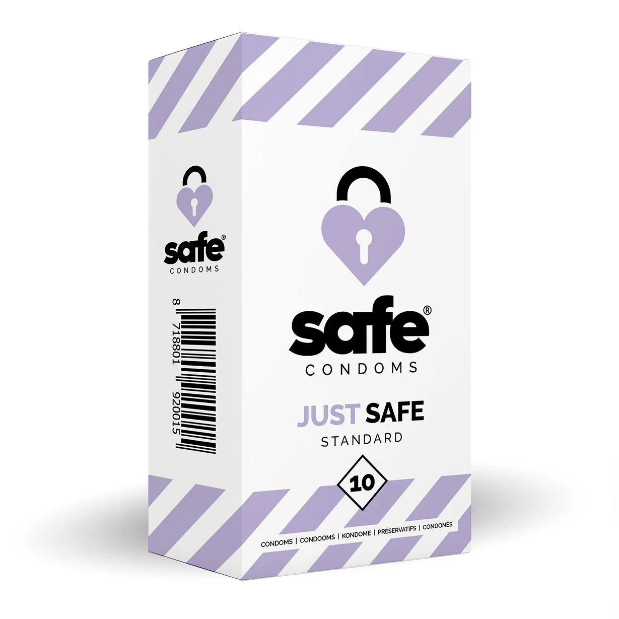 SAFE - Condooms Met Siliconen Glijmiddel - Standaard - 10 stuks SAFE - Condooms Met Siliconen Glijmiddel - Standaard - 10 stuks