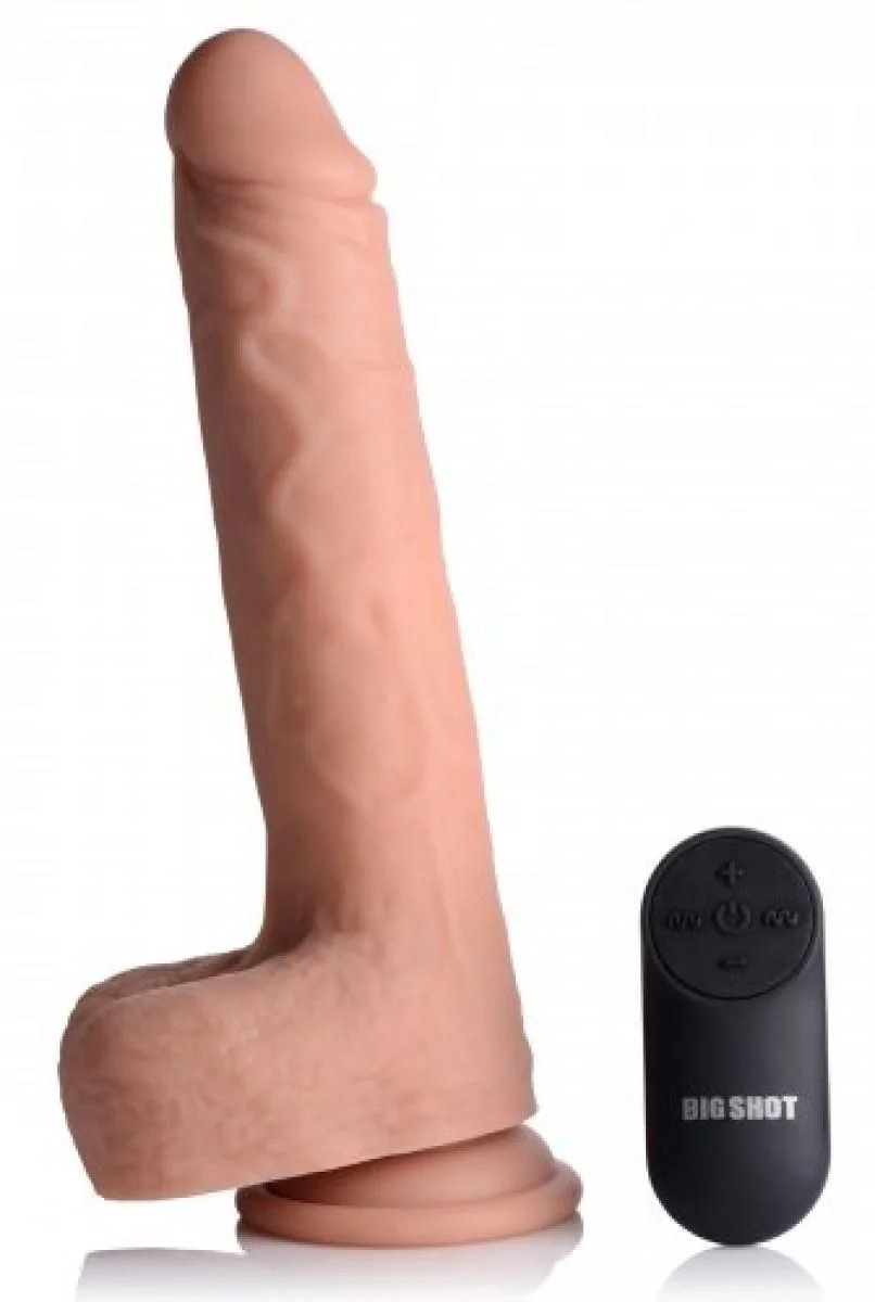 Vibrerende & Stotende Realistische XL Dildo Met Balzak - 17.8 cm Vibrerende & Stotende Realistische XL Dildo Met Balzak - 17.8 cm