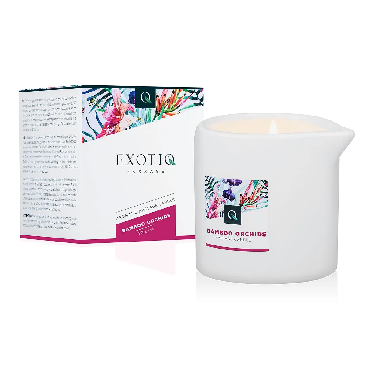 Exotiq Massagekaars Bamboe Orchideeën - 200g Exotiq Massagekaars Bamboe Orchideeën - 200g