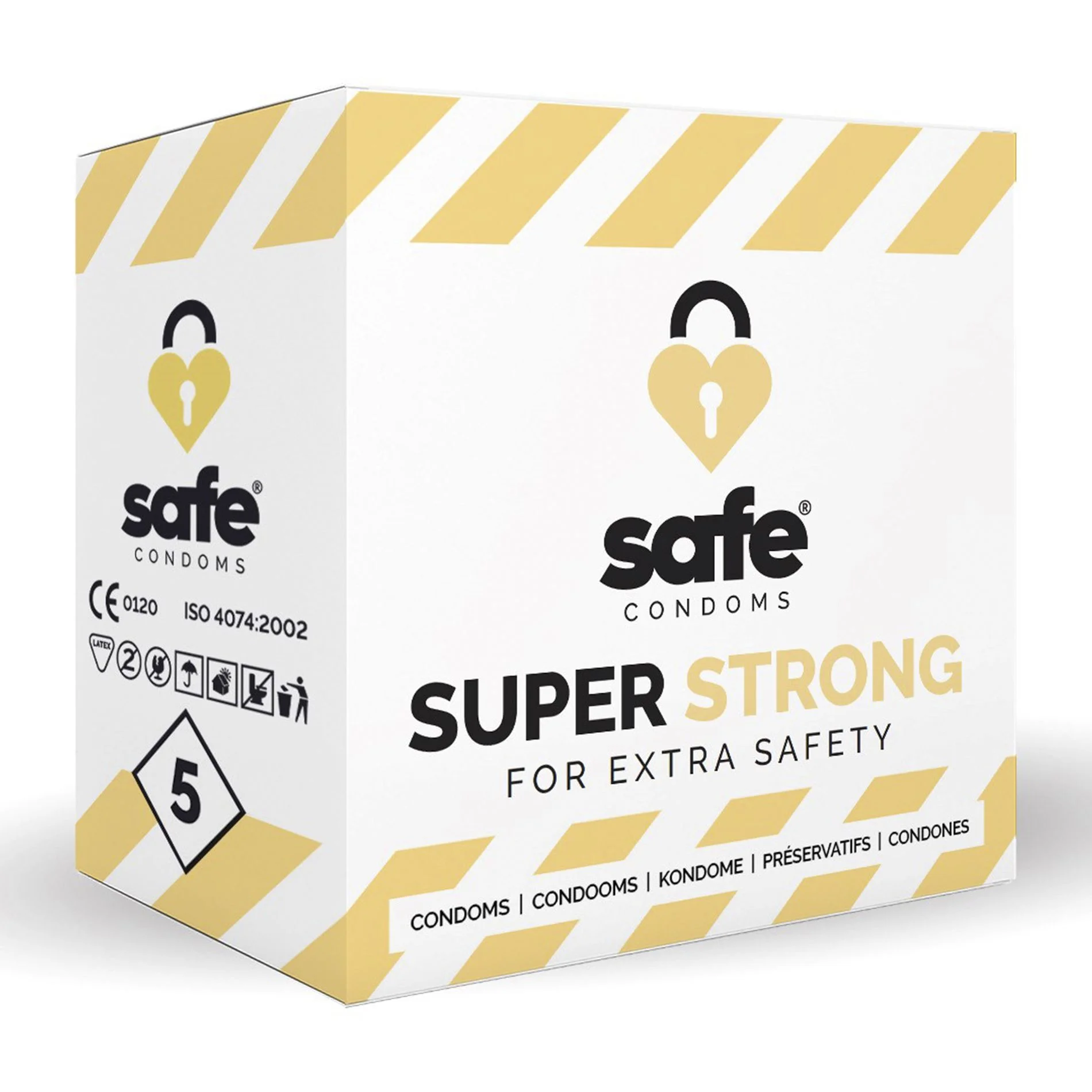 SAFE - Condooms - Super Sterk - 5 stuks SAFE - Condooms - Super Sterk - 5 stuks