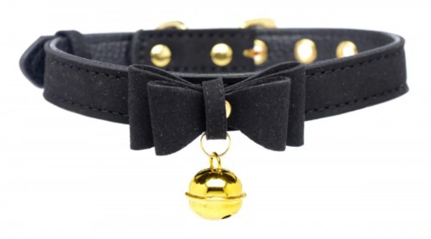 Golden Kitty Collar Met Kattenbelletje - Zwart/Goud Golden Kitty Collar Met Kattenbelletje - Zwart/Goud