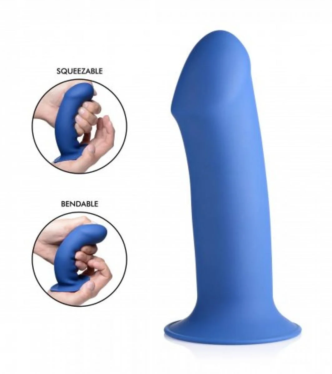 Squeeze-It Dikke Dildo - Blauw Squeeze-It Dikke Dildo - Blauw