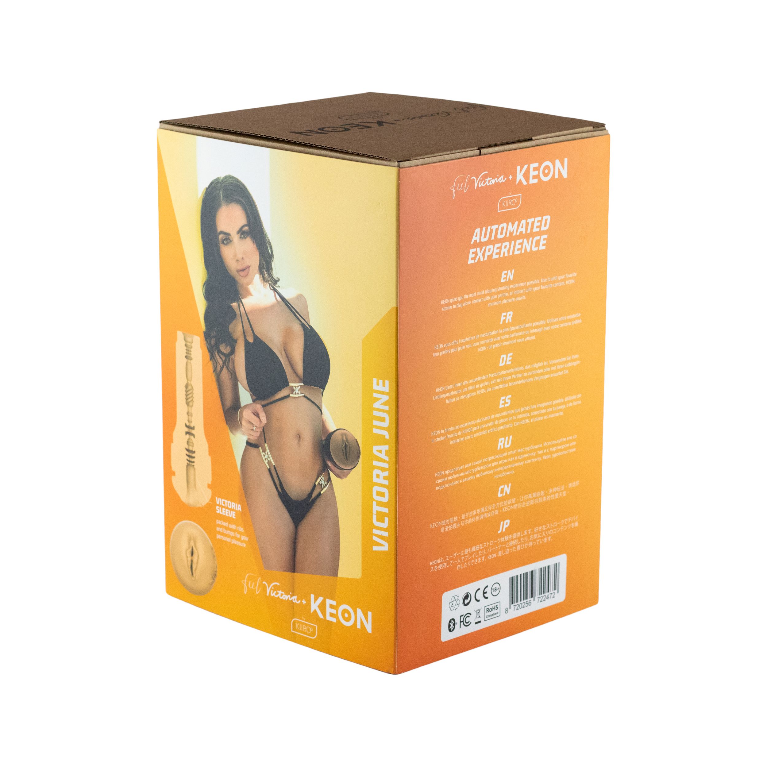 Kiiroo - Keon Combo Set met Feel Victoria June Masturbator - Zwart