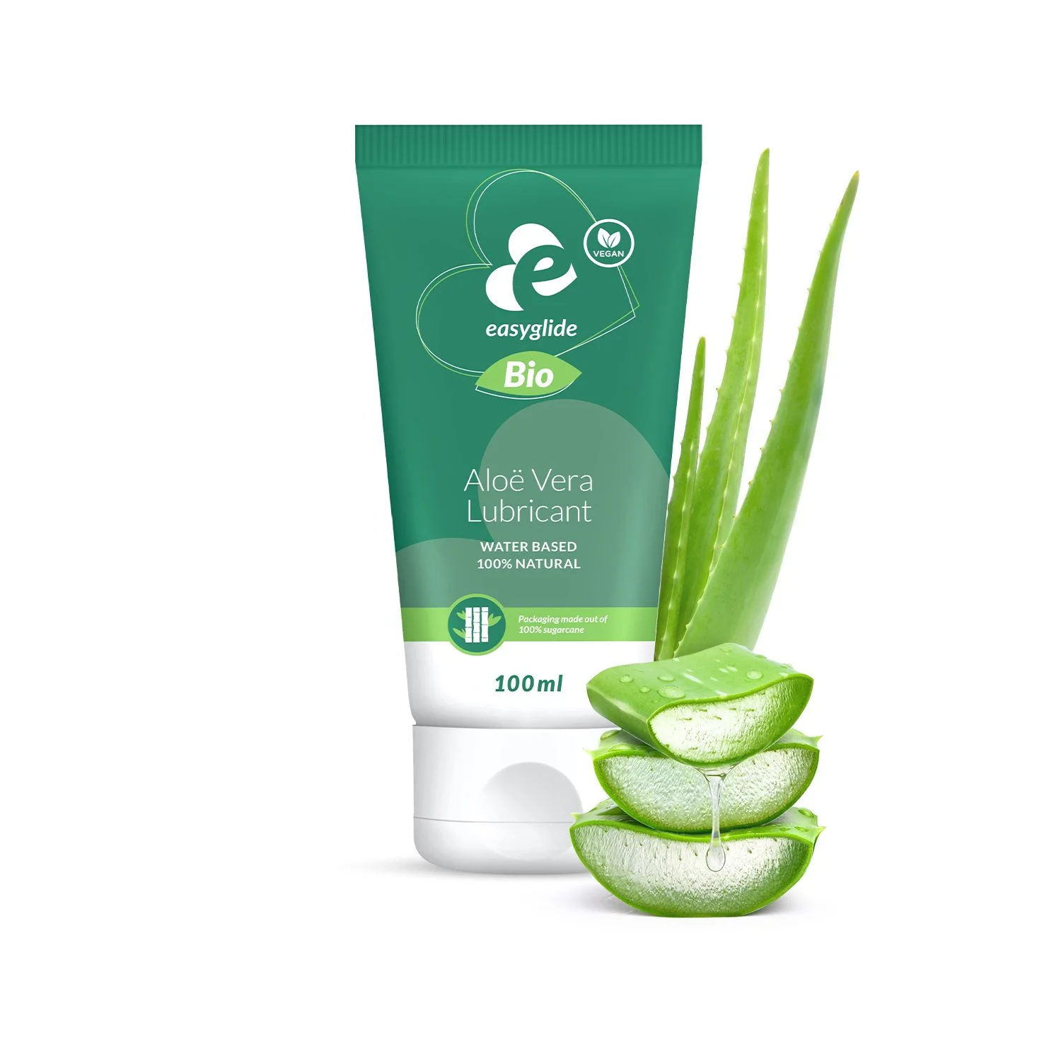 EasyGlide - Bio & Natural Glijmiddel op Waterbasis Aloë vera - 100 ml