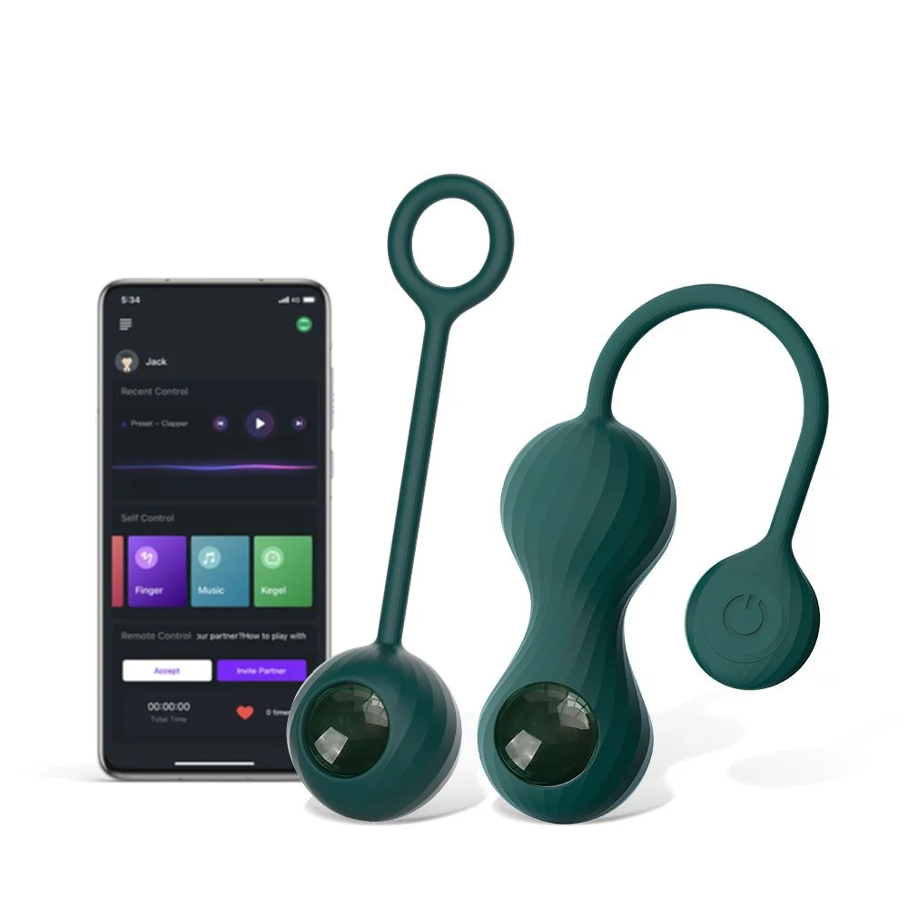 Magic Motion - Duo Smart Kegel Vibrator met Gewichtenset - Groen Magic Motion - Duo Smart Kegel Vibrator met Gewichtenset - Groen