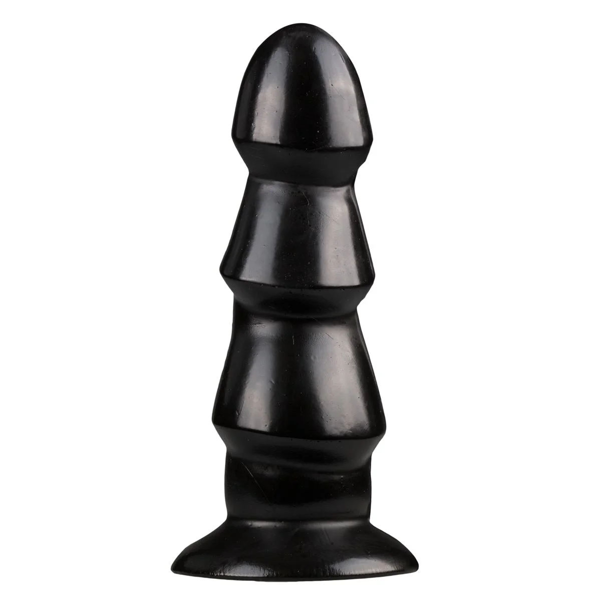 Zwarte Anaal Dildo Met Ribbels Zwarte Anaal Dildo Met Ribbels