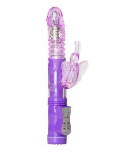 Stotende Butterfly Vibrator - Paars