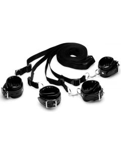XR Brands - Bed Restraint Kit Bedboeien - Zwart