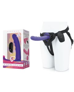 Pegasus - 6 Curved Wave Silicone Peg with harness included