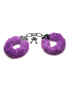 XR Brands - Cuffed In Fur Handboeien - Paars