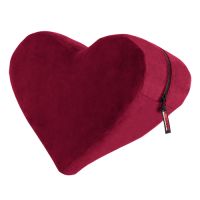 Heart wedge positiekussen - merlot