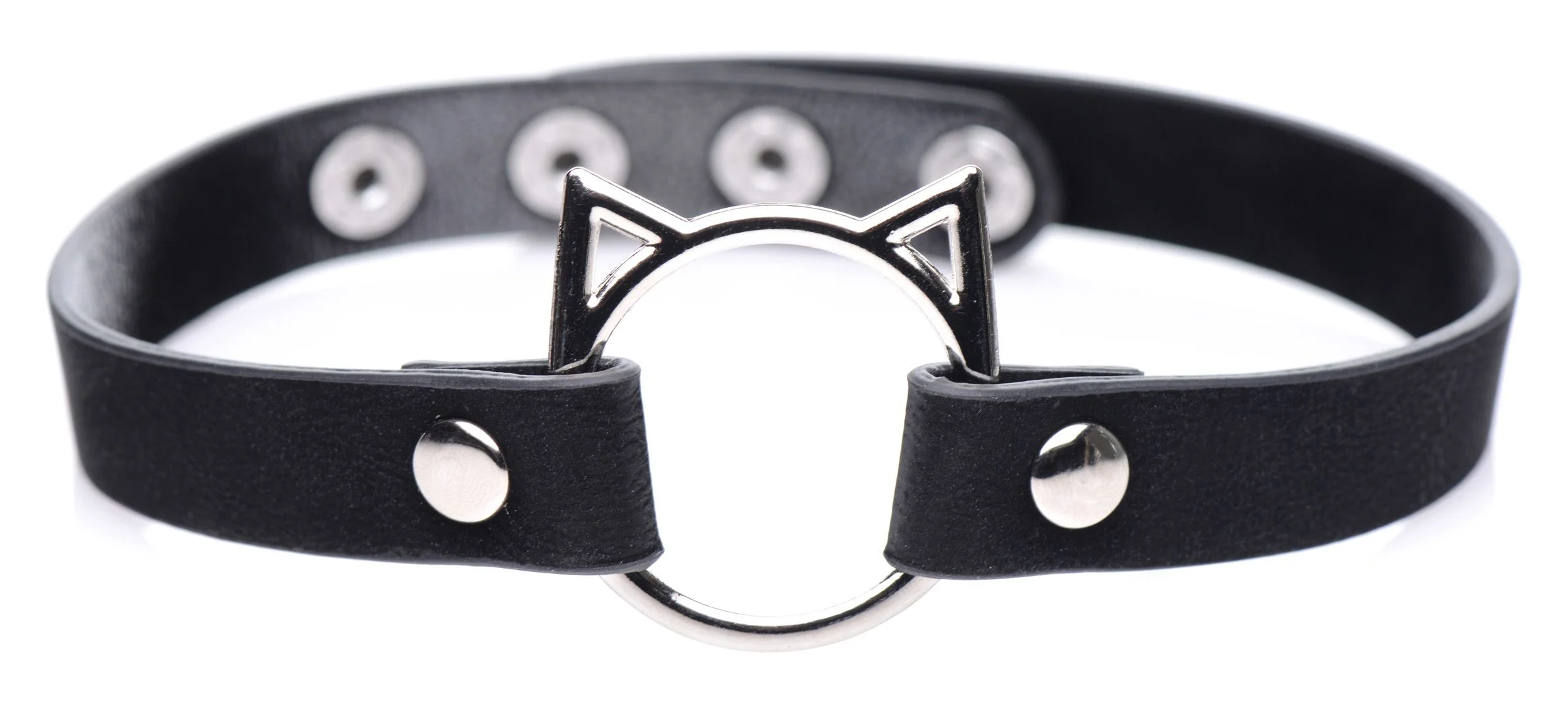 Kinky Kitty Ring Slim Choker - Zwart Kinky Kitty Ring Slim Choker - Zwart
