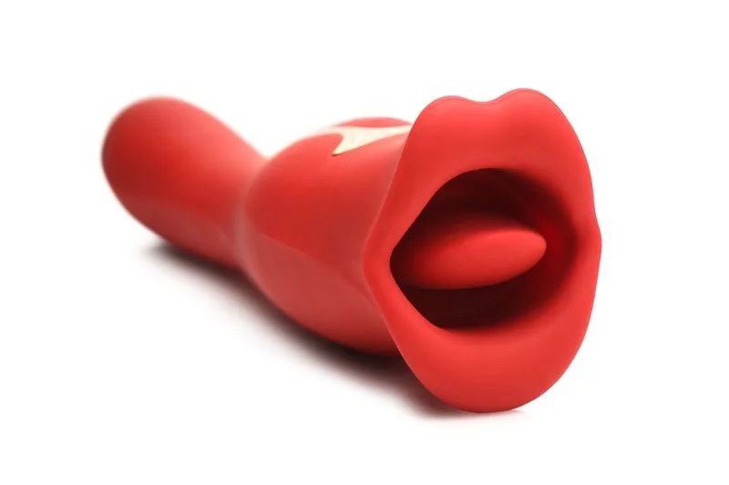 Lickgasm Dubbelzijdige Kus Vibrator - Rood Lickgasm Dubbelzijdige Kus Vibrator - Rood