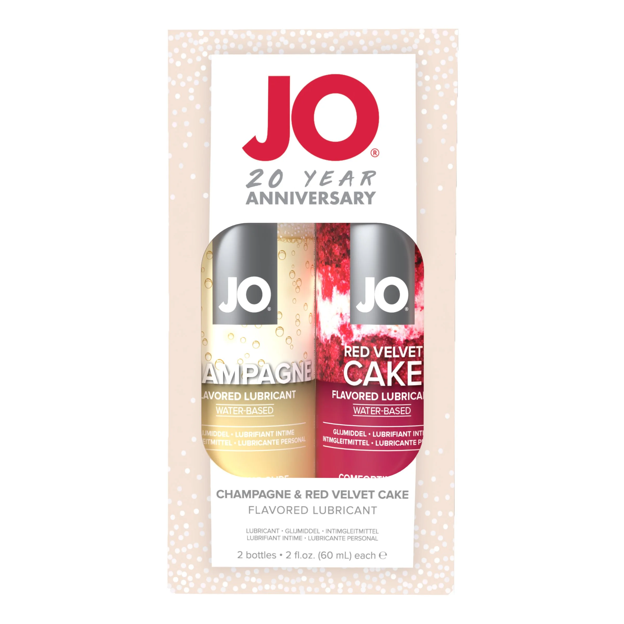 System JO - 20 Year Anniversary Gift Set Champagne & Red Velvet Cake - 60ml System JO - 20 Year Anniversary Gift Set Champagne & Red Velvet Cake - 60ml
