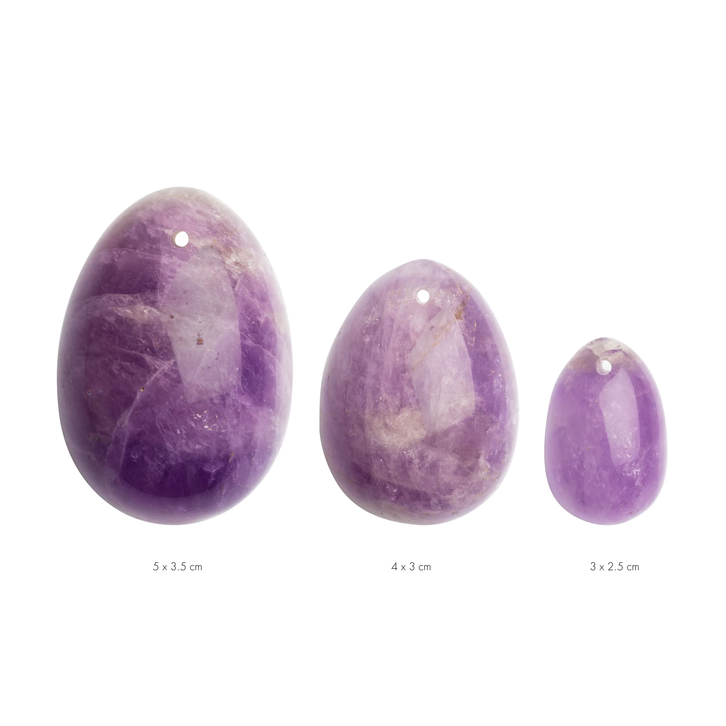 La Gemmes - 3-delige Yoni Egg Set - Amethist