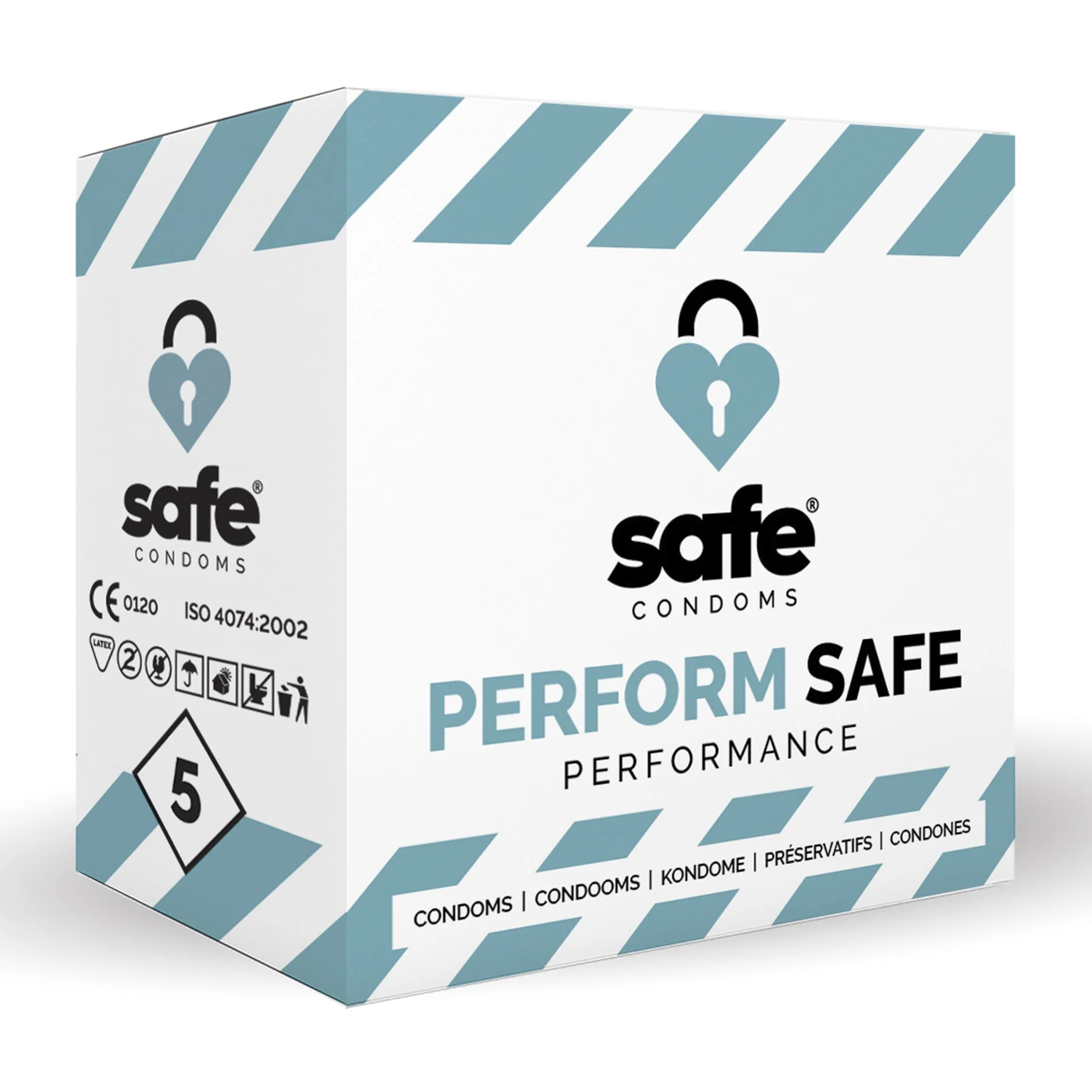 SAFE - Condooms Orgasme Vertragend - Performance - 5 stuks SAFE - Condooms Orgasme Vertragend - Performance - 5 stuks